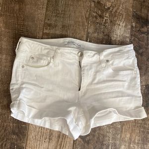 Never worn! White denim shorts